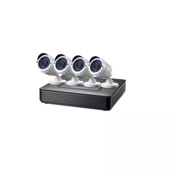 &divide; Kit videovigilancia 1080p level one dsk-8001 8 canales 4 camaras int/ext + grabador cables iluminaci