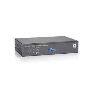 &divide; Switch no gestionable level one fgp-1000 10p 8xpoe 100mb 1xgb 1xgb sfp 120w carcasa metalica