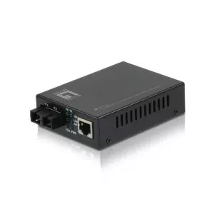 &divide; Conversor fibra optica level one 10/100tx a 100base-fx sc (40km)
