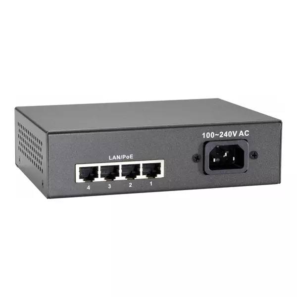 &divide; Switch level one gep-0522 no gestion 5p 10/100/1000 4p poe plus 65w