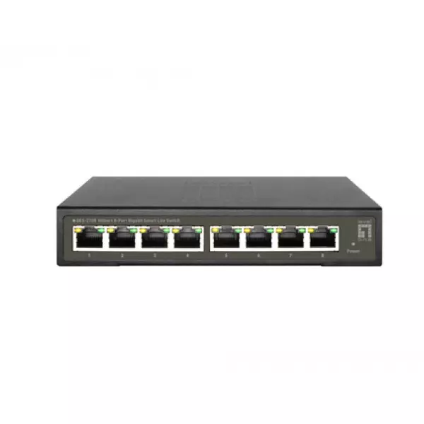 &divide; Switch semigestionable level one hilbert 8p giga carcasa metalica