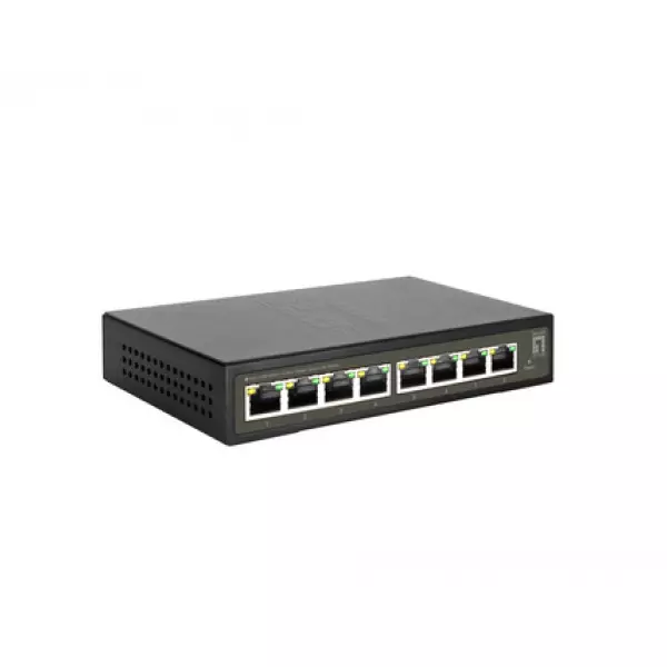 &divide; Switch semigestionable level one hilbert 8p giga carcasa metalica