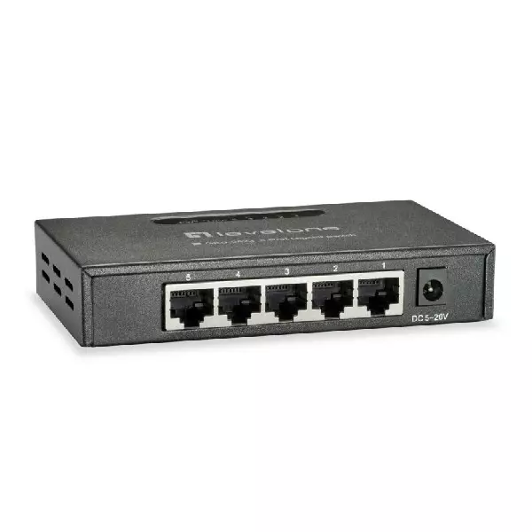 &divide; Switch level one gigabit carcasa metalica no gestion 5p 10/100/1000 geu-0523