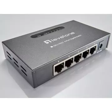 &divide; Switch level one gigabit carcasa metalica no gestion 5p 10/100/1000 geu-0523