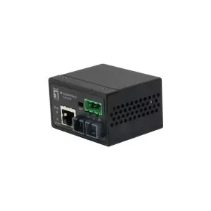 &divide; Convertidor fibra level one iec-4002 rj45 ethernet a fibra multimodo st 2km