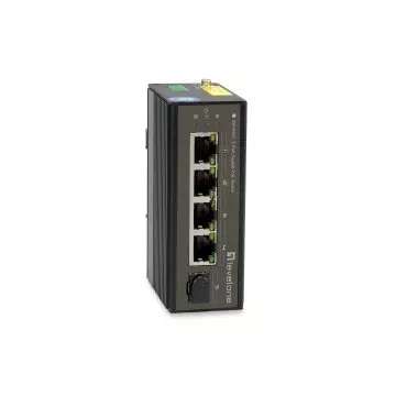 &divide; Switch industrial level one igp-0501 5p poe giga y 1p sfp 240w carril din