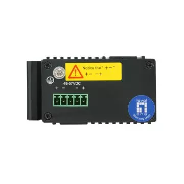 &divide; Switch industrial level one igp-0501 5p poe giga y 1p sfp 240w carril din