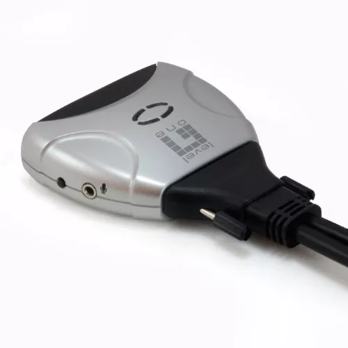 &divide; Conmutador automatico level one v/t/m 1a2 cpus dvii usb con audio cables incluidos kvm-0260