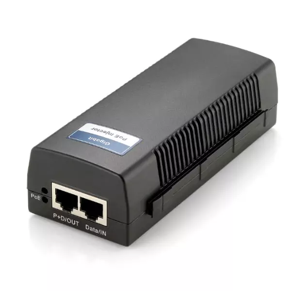 &divide; Poe injector adapter gigabit level one pasa datos y alimentacion por el mismo cable hasta 100m 15.4w