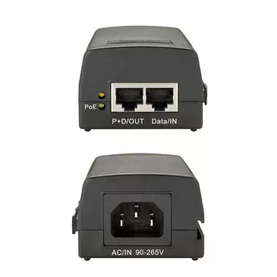 &divide; Poe injector adapter gigabit level one pasa datos y alimentacion por el mismo cable hasta 100m