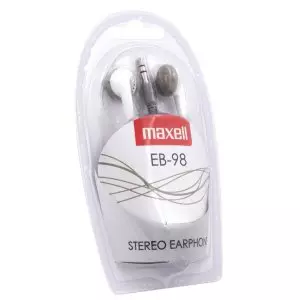 &divide; Auricular intrauditivo maxell eb-98 blanco jack 3.5mm 0.94m