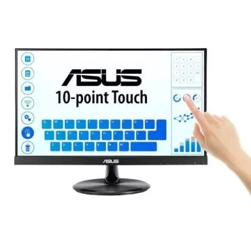 &divide; Monitor 22" tactil hdmi vga asus vt229h fhd 60hz 5ms altavoz tactil 10 puntos negro