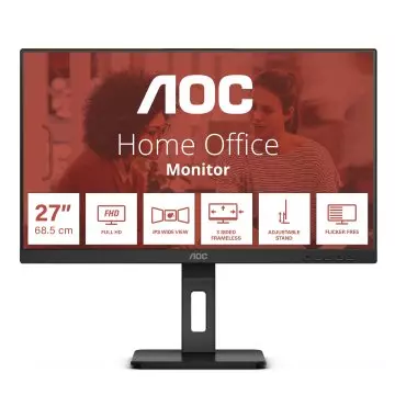 &divide; Monitor 27" dp hdmi vga aoc 27e3qaf fhd 75hz 4ms altavoz negro