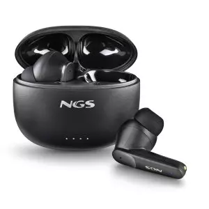 &divide; Auricular intrauditivo bluetooth ngs artica hush tws bt 5.3 anc enc 16h microfono control tactil neg