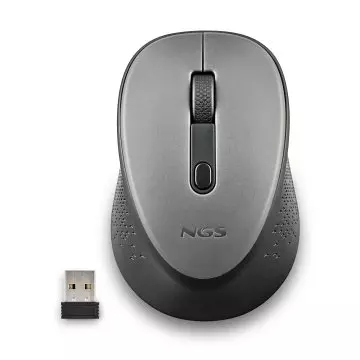 &divide; Mouse ngs dew gray optico inalambrico de 2,4ghz con nano receptor
