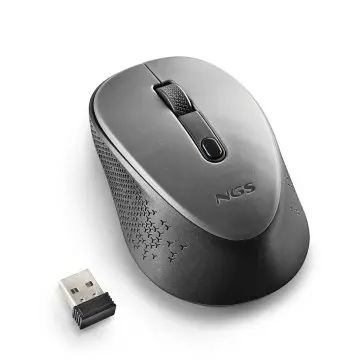 &divide; Mouse ngs dew gray optico inalambrico de 2,4ghz con nano receptor