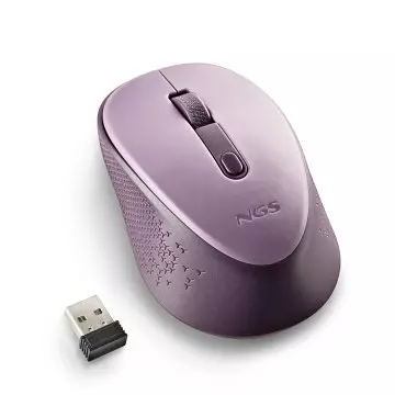 &divide; Mouse ngs wireless dew lilac con nano receptor-800/1600 dpi 2,4 ghz lila