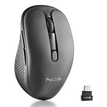 &divide; Mouse ngs evo mix laser inalambrico multimodo recargable y silencioso usb-c