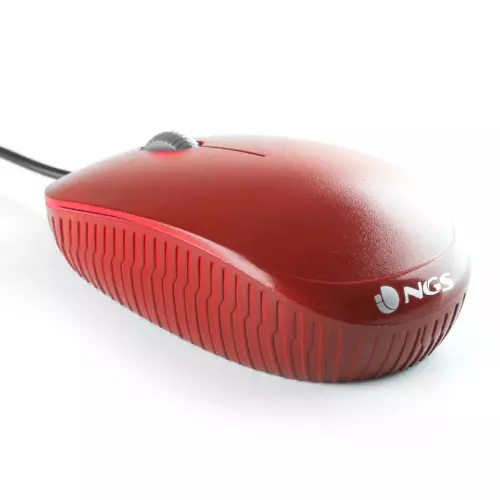 &divide; Mouse ngs flame red optico con cable