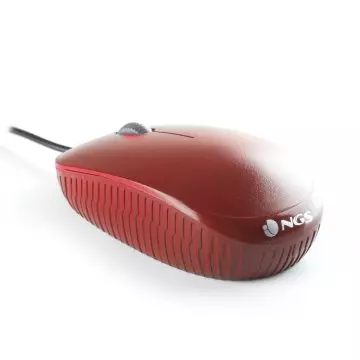&divide; Mouse ngs flame red optico con cable