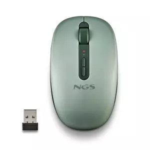 &divide; Mouse ngs wireless fog dual green bluetooth 5.2 2.4ghz multidispositivo 1600dpi silencioso verde