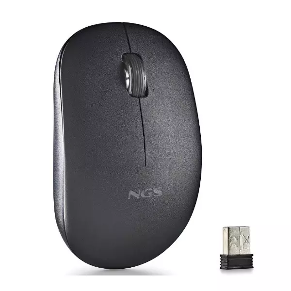 &divide; Mouse ngs wireless fog pro negro 1000dpi 2 botones nano receptor 2.4ghz