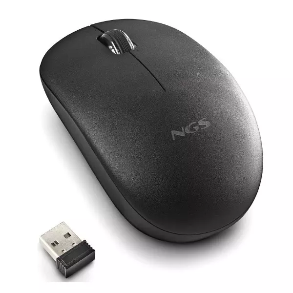&divide; Mouse ngs wireless fog pro negro 1000dpi 2 botones nano receptor 2.4ghz