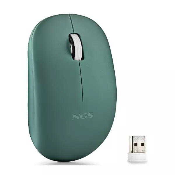 &divide; Mouse ngs wireless fog pro verde 1000dpi 2 botones nano receptor 2.4ghz
