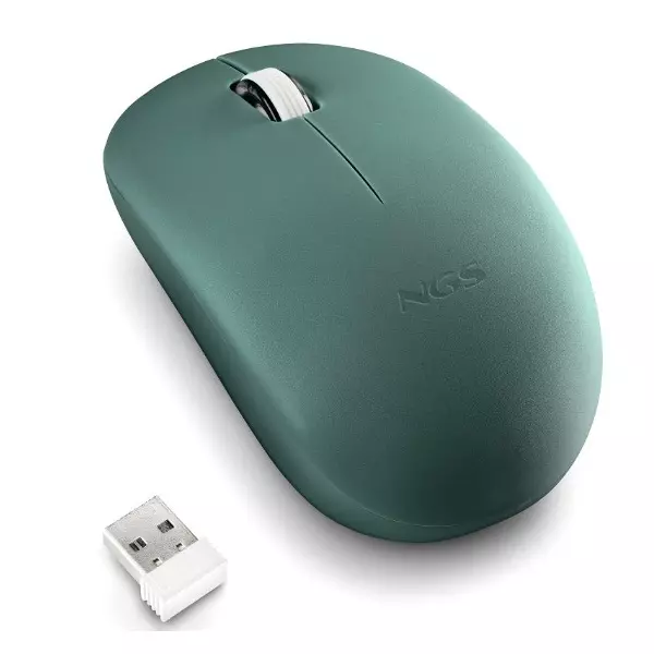 &divide; Mouse ngs wireless fog pro verde 1000dpi 2 botones nano receptor 2.4ghz