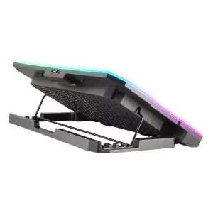 &divide; Base de refrigeracion para portatiles ngs hero stand hasta 15,6" 6 ventiladores pantalla lcd soporte