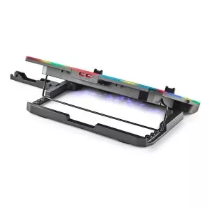 &divide; Base de refrigeracion para portatiles ngs hero stand hasta 15,6" 6 ventiladores pantalla lcd soporte
