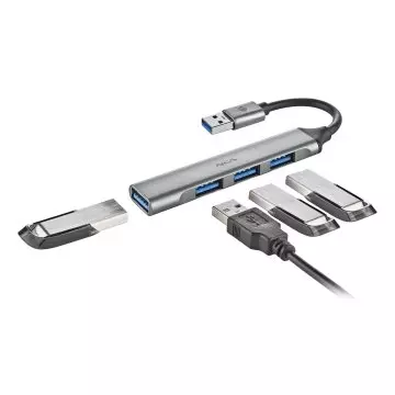 &divide; Hub usb ngs ihub4micro un usb 3,2 gen1 y 3 usb3,2 cable 100mm