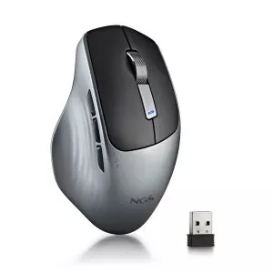 &divide; Mouse ngs wireless lush-rb 2.4 bt 1600dpi 6 botones recargable silencioso multidispositivo negro