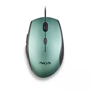 &divide; Mouse ngs ergo moth ice con cable y botones silenciosos. adaptador usb a tipo c