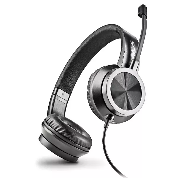 &divide; Headset jack 3.5mm ngs msx11 pro mic control volumen 1.8m negro
