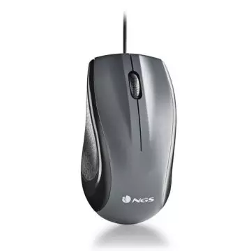 &divide; Mouse ngs musk laser con cable de 1200 dpi usb ambidiestros negro