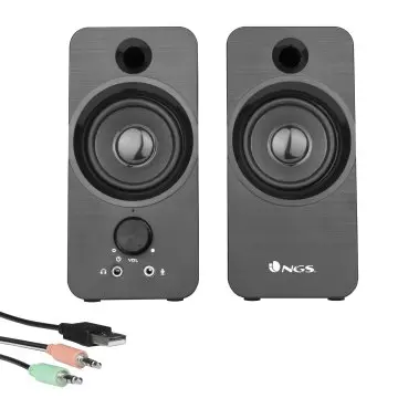 &divide; Altavoces 2.0 ngs sb350 12w (2x6w) entraga micro
