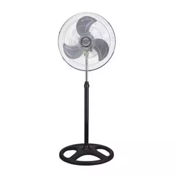 &divide; Ventilador de pie ag 1802 negro 3 velocidades 70w aspas de aluminio oscilancion pie 18"