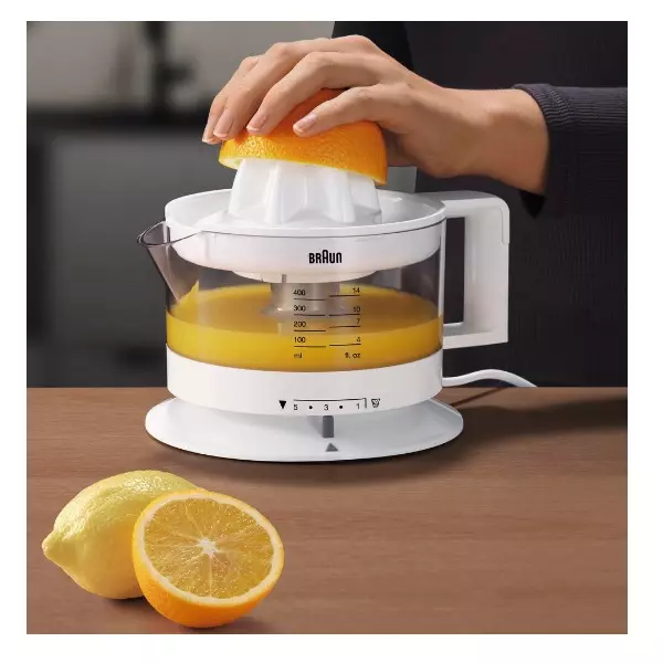&divide; Exprimidor braun tribute collection cj3000wh 20w vaso 0.35l regulador de p ulpa apto lavavajillas