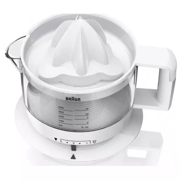 &divide; Exprimidor braun tribute collection cj3000wh 20w vaso 0.35l regulador de p ulpa apto lavavajillas