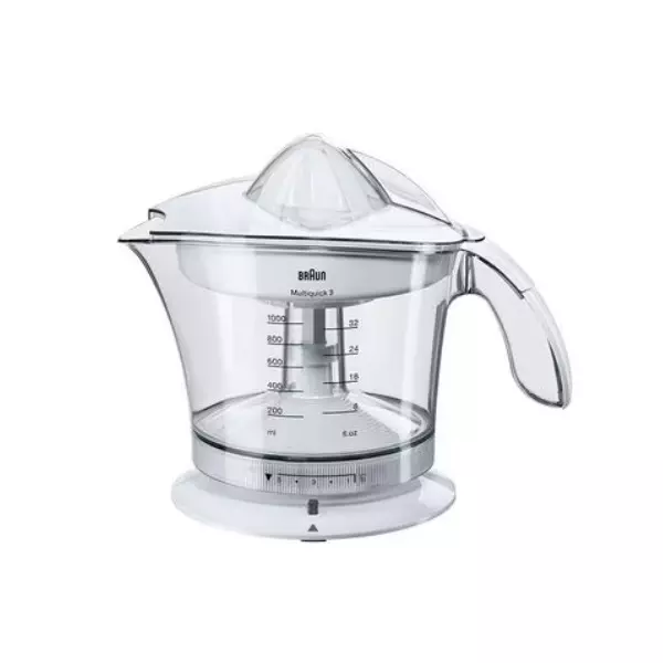 &divide; Exprimidor braun mpz9 color blanco 20w vaso 1l apto para lavavajillas
