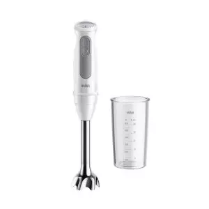 &divide; Batidora de mano braun mq50001m 1000w 21 velocidades accesorio vaso medidor 600ml blanco