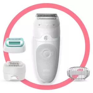 &divide; Depiladora braun silk-epil ses5625 2 velocidades sistema 28 pinzas 2 acesorios uso en humedo y seco
