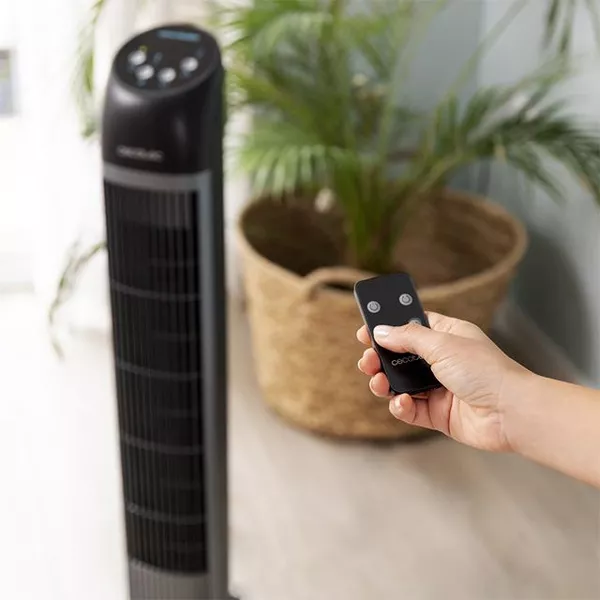 &divide; Ventilador cecotec energysilence 7090 skyline tower fan 76cm de altura 45w 3 velocidades dise?o eleg