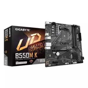 &divide; Pb gigabyte b550m k m-atx skt am4 4xddr4 3200mhz hdmi displayport lan m.2