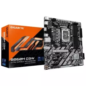&divide; Pb microatx gigabyte b860m d3w lga1851 4xddr5 2xm.2 pcie 5.0 dp hdmi