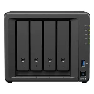 &divide; Servidor nas synology ds925+ 4 bahias  raid jbod 0,1,5,6,10 - 4gb ram