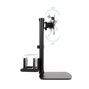 &divide; Soporte de mesa tooq db1128tn-b 17"-27" max 6kg vesa max. 100/100 color negro