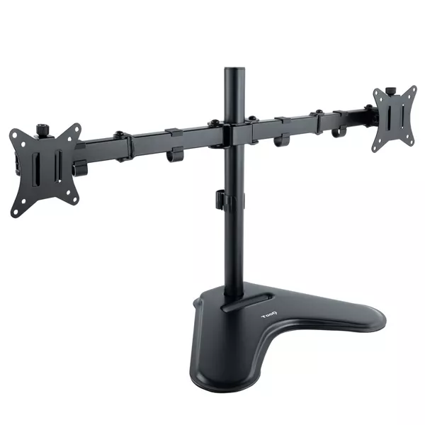&divide; Soporte mesa base tooq db1702tn-b 2 pantallas 17-32" vesa 100 10kg/brazo gira incli negro