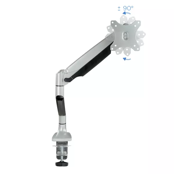 &divide; Soporte de mesa tooq bd3032tnr-s para 1 pantalla gira incli 1 brazo 13-32 vesa 75x75 y 100x100 plata